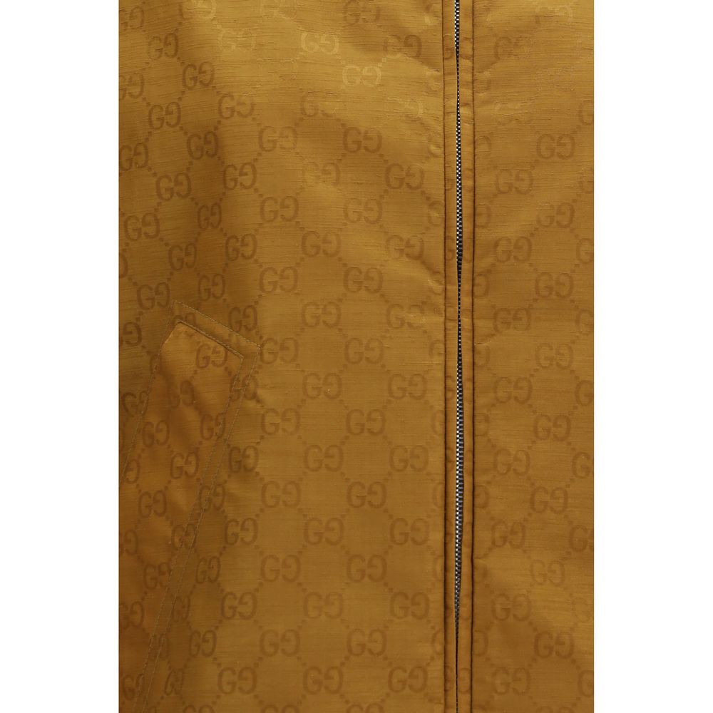 Gucci Beige Nylon Shell Jacke-3