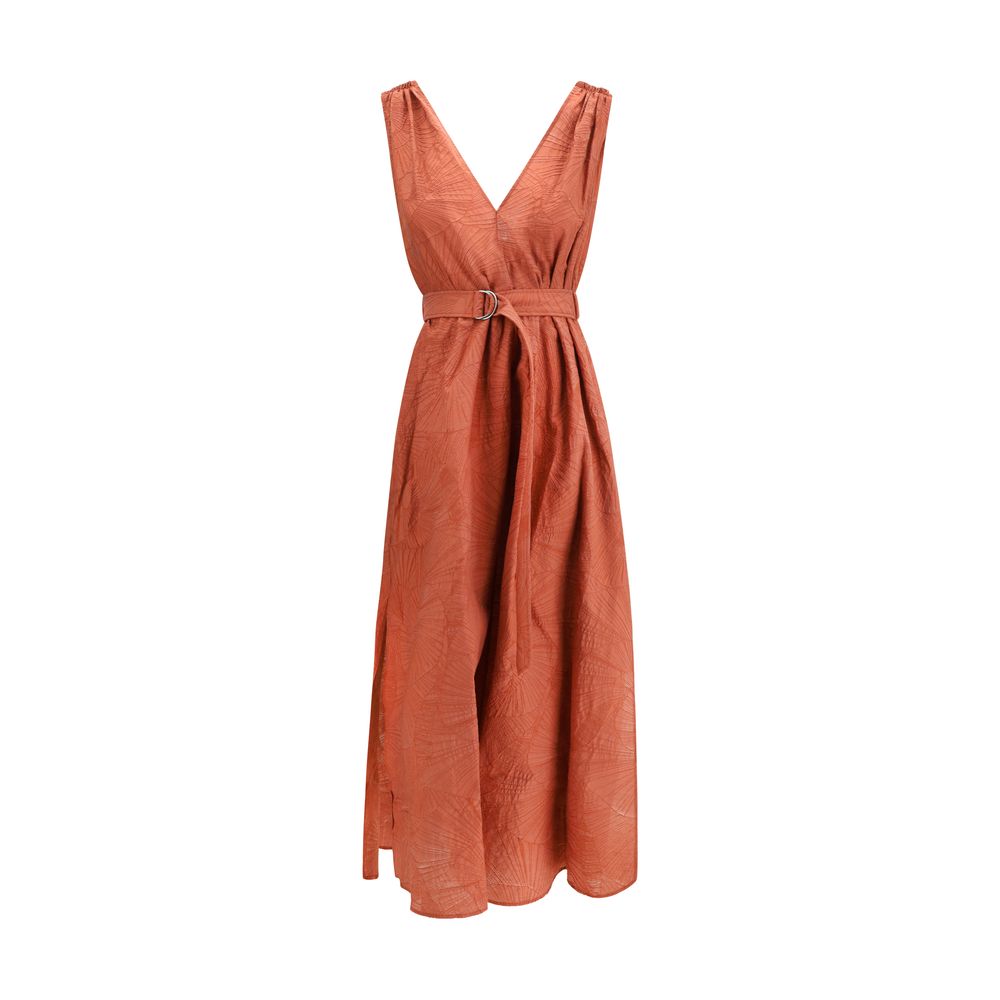 Brunello Cucinelli Multicolored Cotton Casual Dress-1