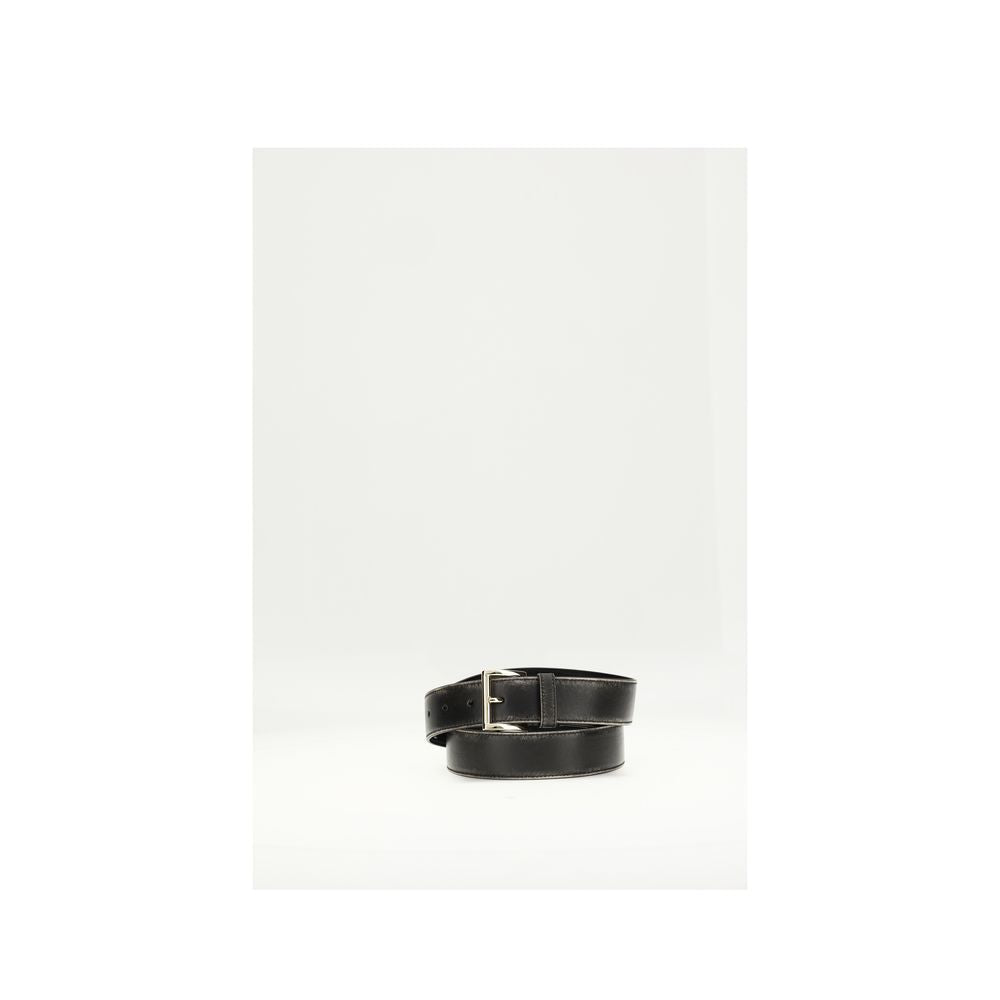 Prada Black Calfskin Bos Taurus Regular Belt-1