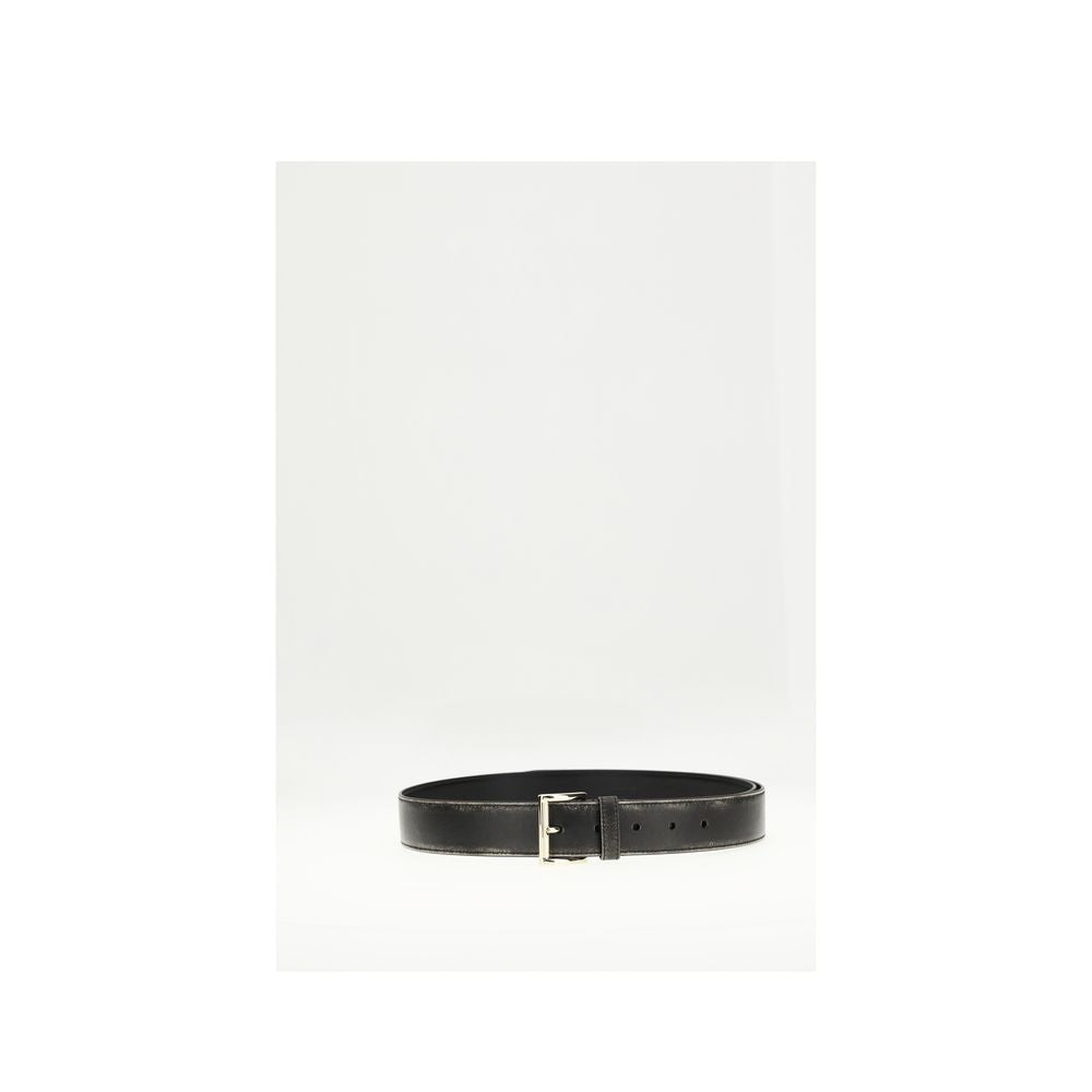 Prada Black Calfskin Bos Taurus Regular Belt-2