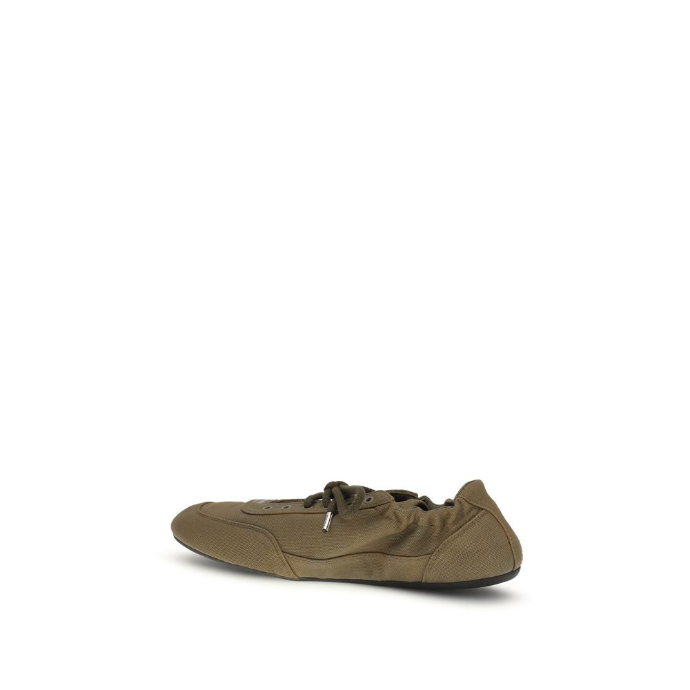 Prada athletic sneakers in two-tone cotton-3