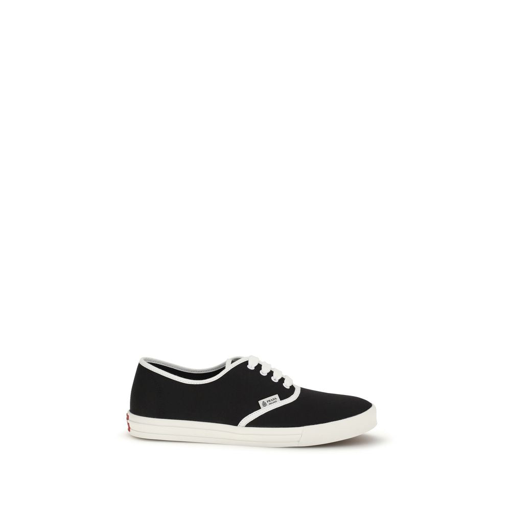 Prada Black Low-Top Sneakers in Cotton-1