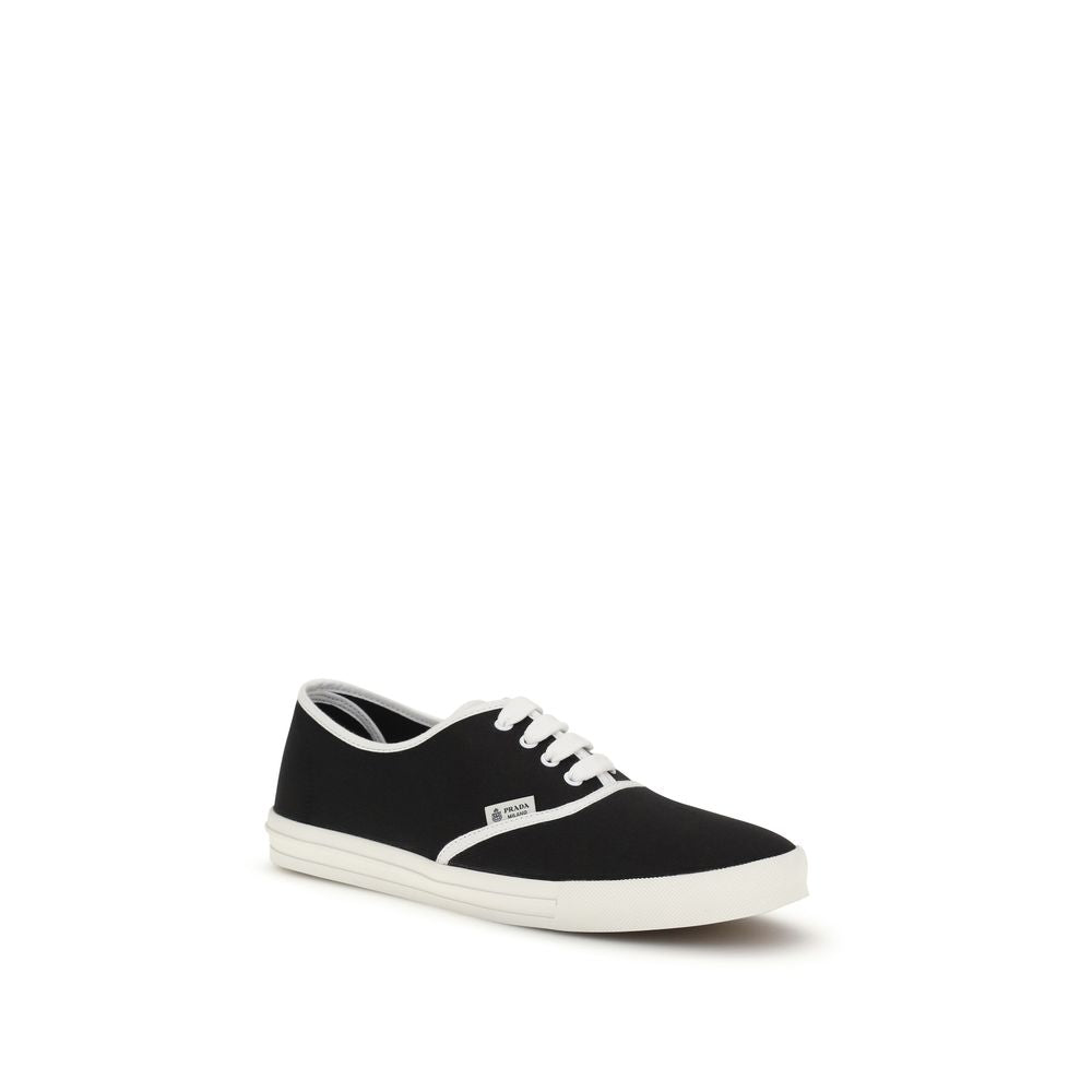 Prada Black Low-Top Sneakers in Cotton-2