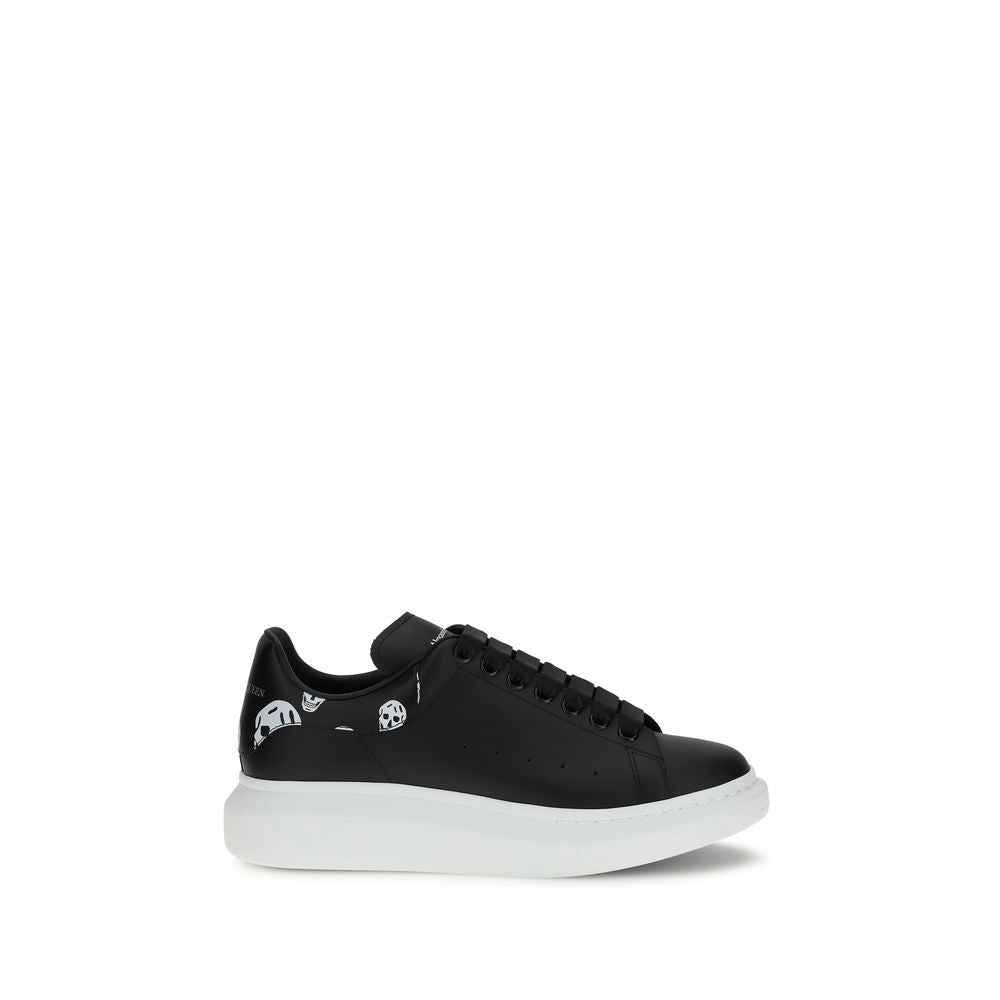 Alexander McQueen Black Calfskin Bos Taurus Chunky Sneakers
