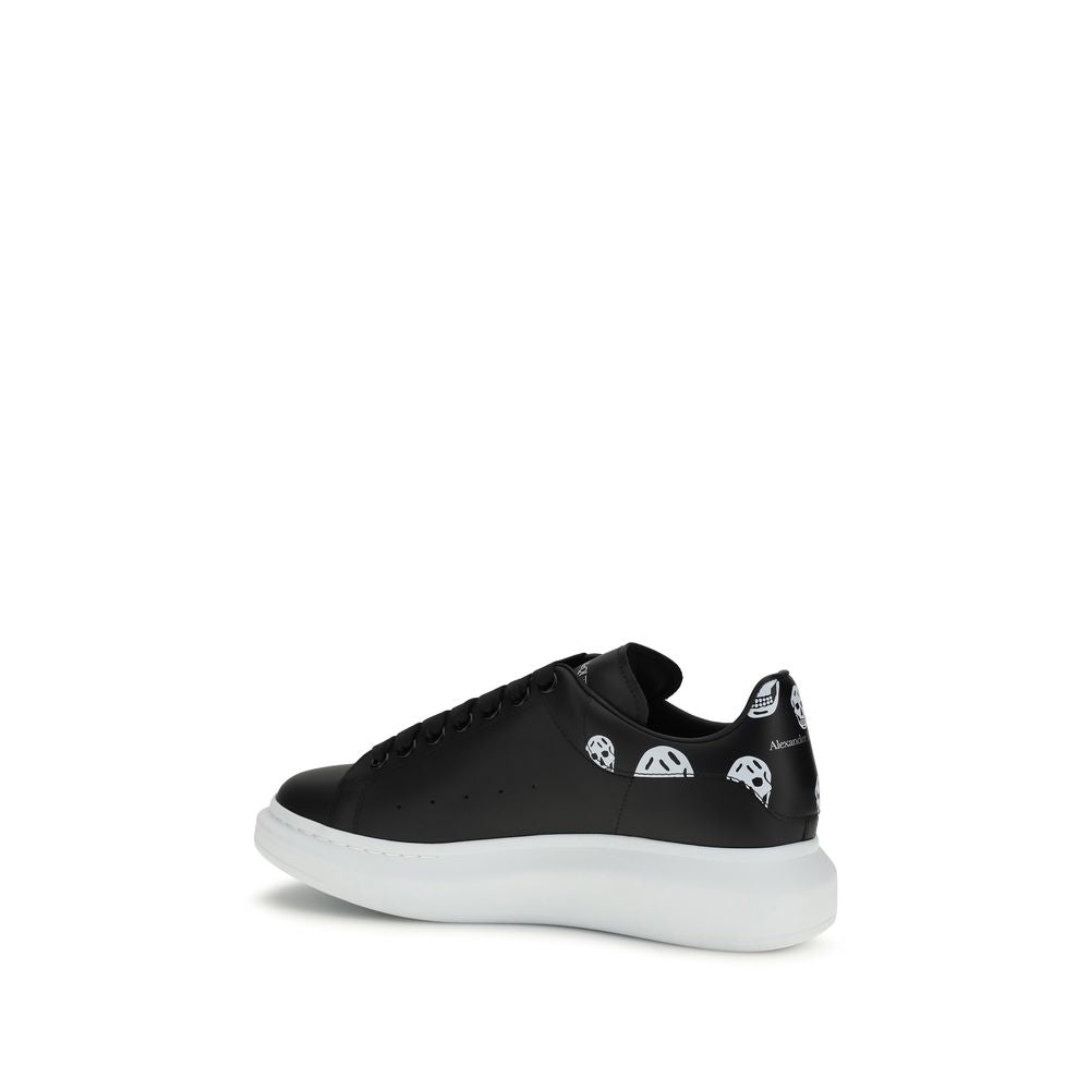 Alexander McQueen Black Calfskin Bos Taurus Chunky Sneakers-3