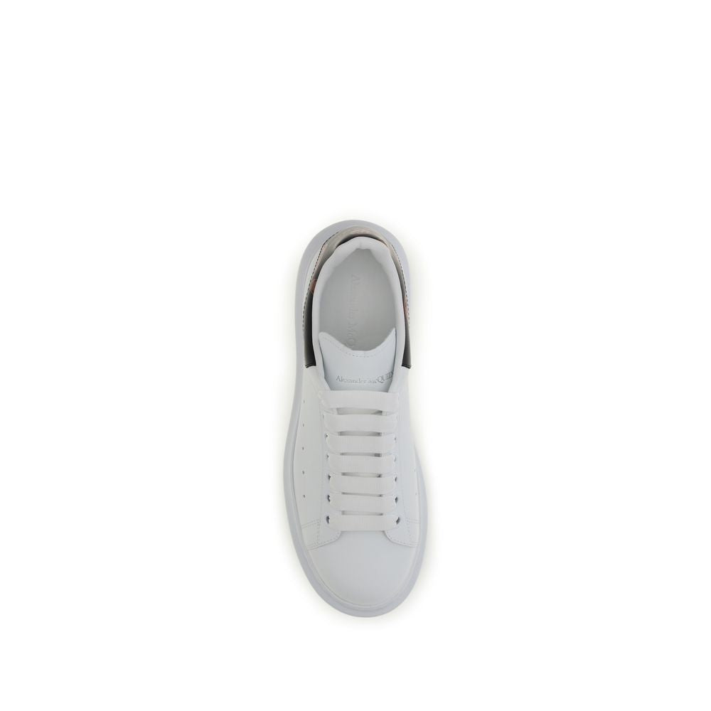 Alexander McQueen White Calfskin Bos Taurus Chunky Sneakers-4