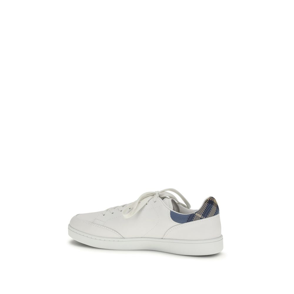 Burberry Weiße Low-Top-Sneaker aus Kalbsleder Bos Taurus-3