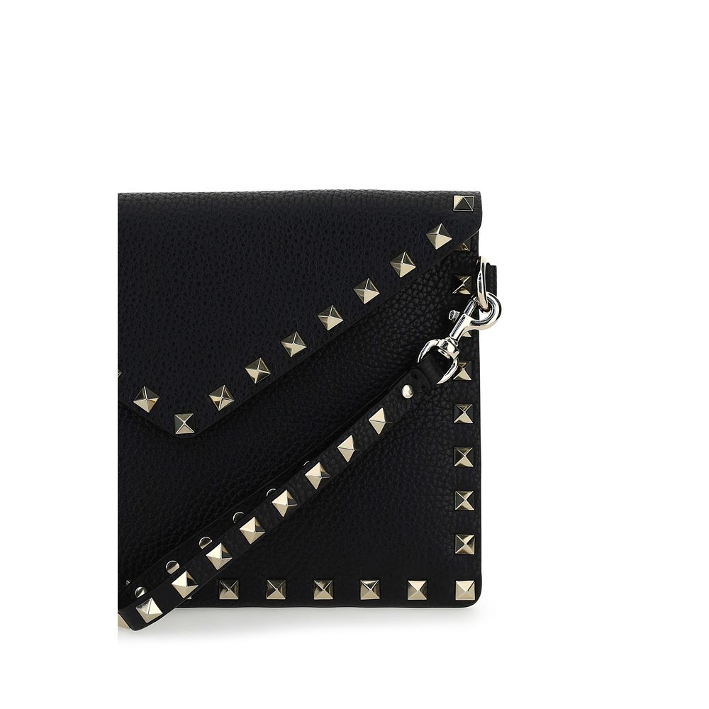 Valentino Garavani Schwarzes Kalbsleder Bos Taurus Accessoires-3