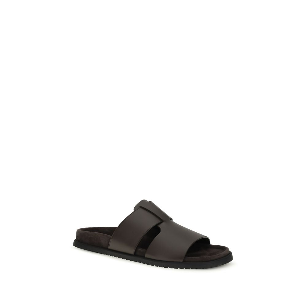 Dolce & Gabbana Brown Calfskin Sandals Bos Taurus-2