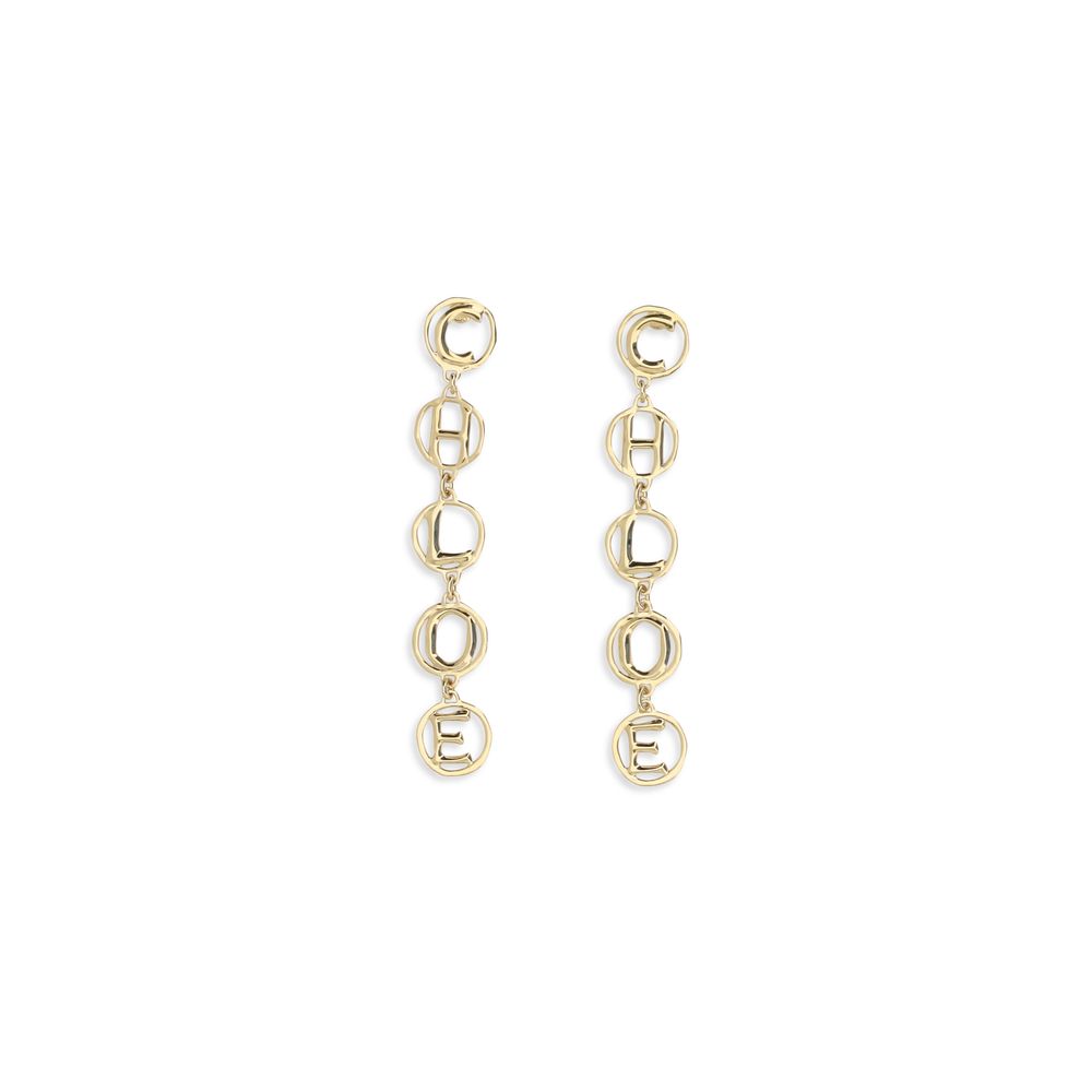 Chloé gold and brass earrings-1
