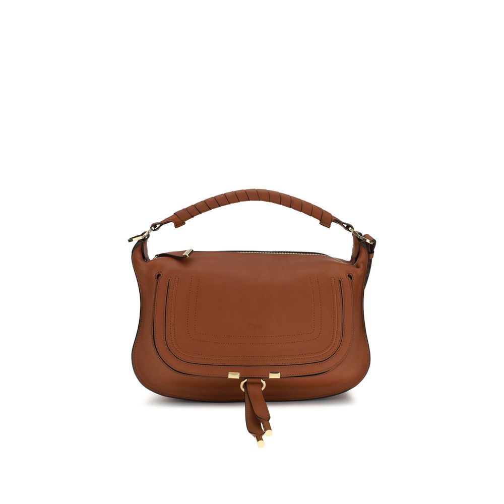Chloé Braune Kalbsleder Bos Taurus Schultertasche-1