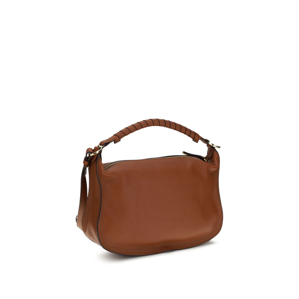 Chloé Braune Kalbsleder Bos Taurus Schultertasche-3