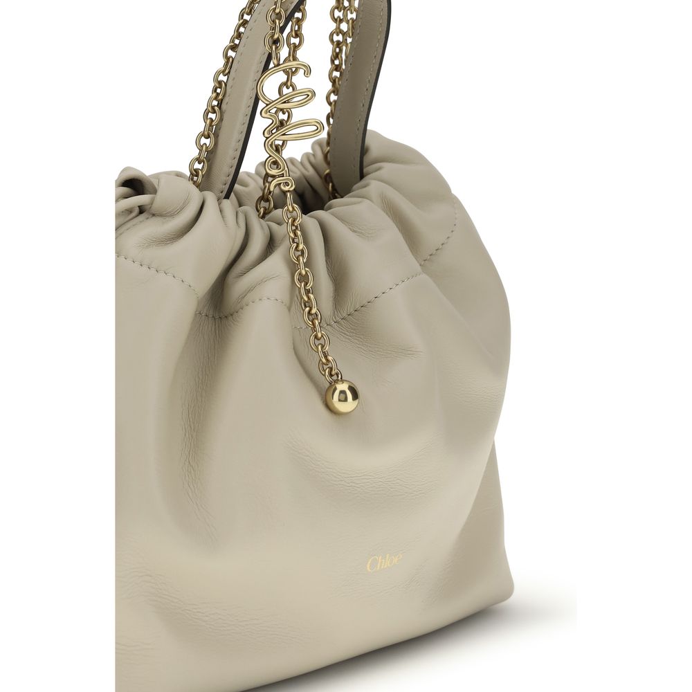 Chloé Beige Lamm Ovis Aries Aries Schultertasche-4