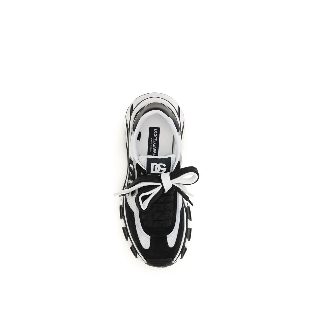 Dolce & Gabbana Black Calfskin Bos Taurus Athletic Sneakers-4