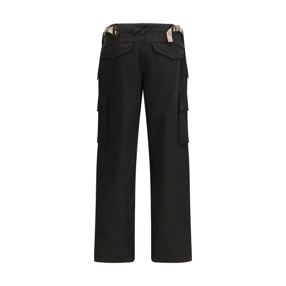 Burberry Black Cotton Cargo Trousers-2