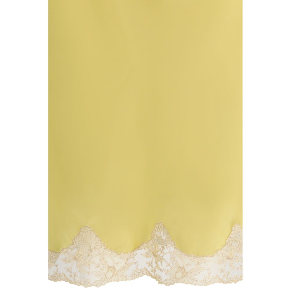 Saint Laurent Two-Tone Silk Midi Skirt-3