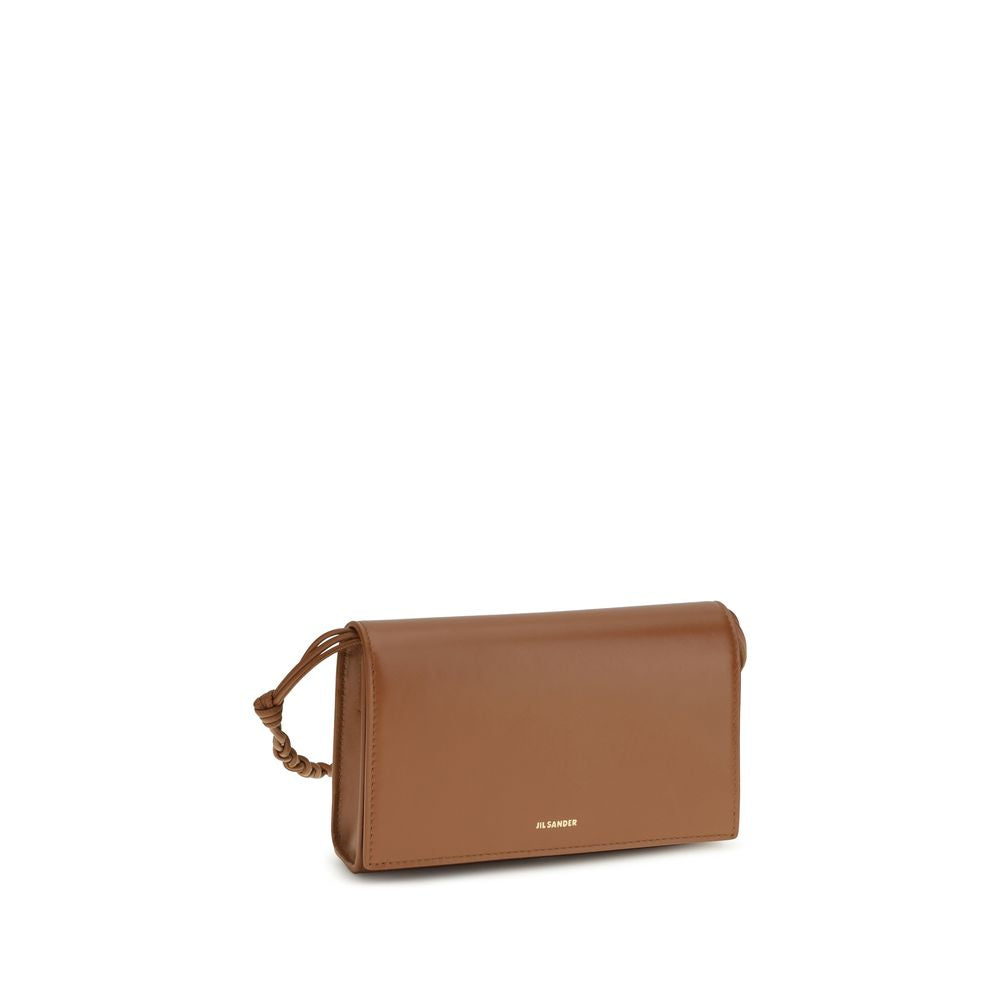 Jil Sander Brown Calfskin Bos Taurus Wallet-2