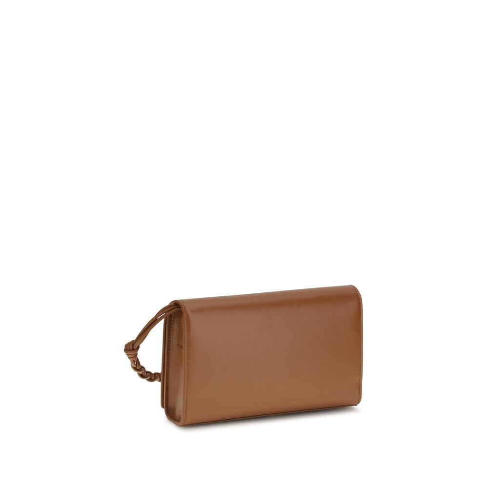 Jil Sander Brown Calfskin Bos Taurus Wallet-3