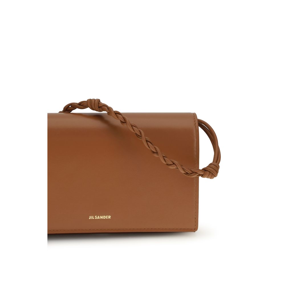 Jil Sander Brown Calfskin Bos Taurus Wallet-4