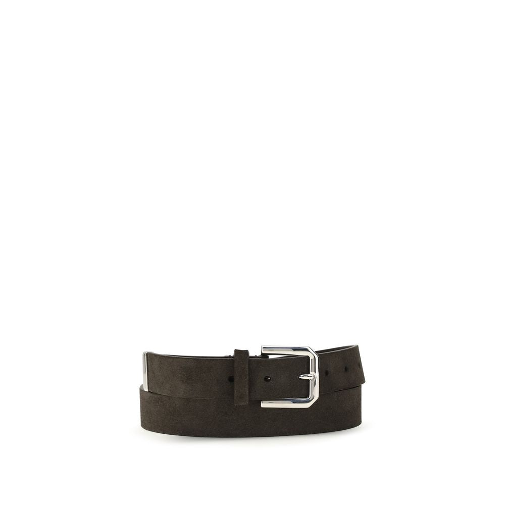 Brunello Cucinelli Black Calfskin Bos Taurus Regular Belt-1