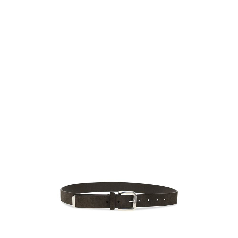Brunello Cucinelli Black Calfskin Bos Taurus Regular Belt-2