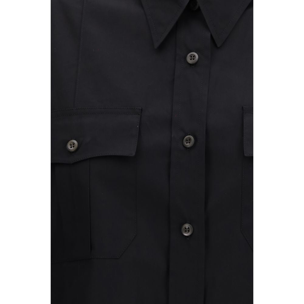 Prada Black Cotton Short-Sleeved T-Shirt-3