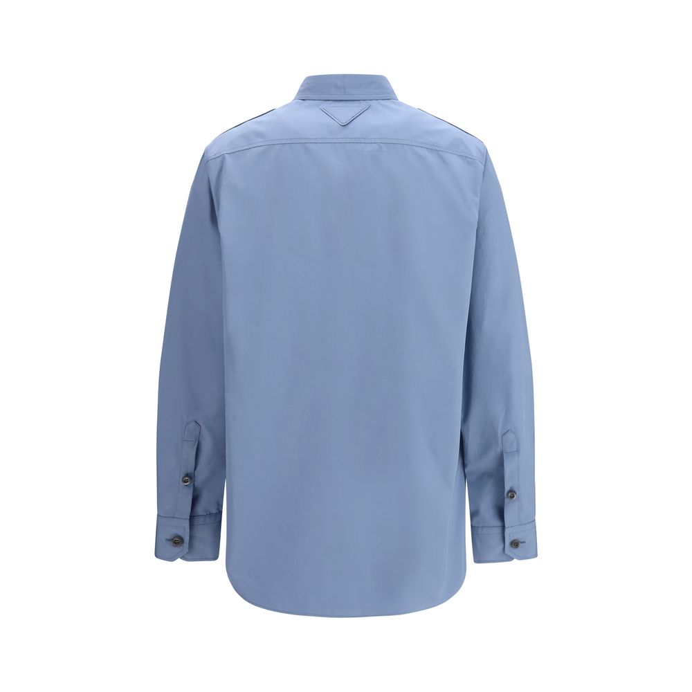Prada Blaues Baumwollhemd-2