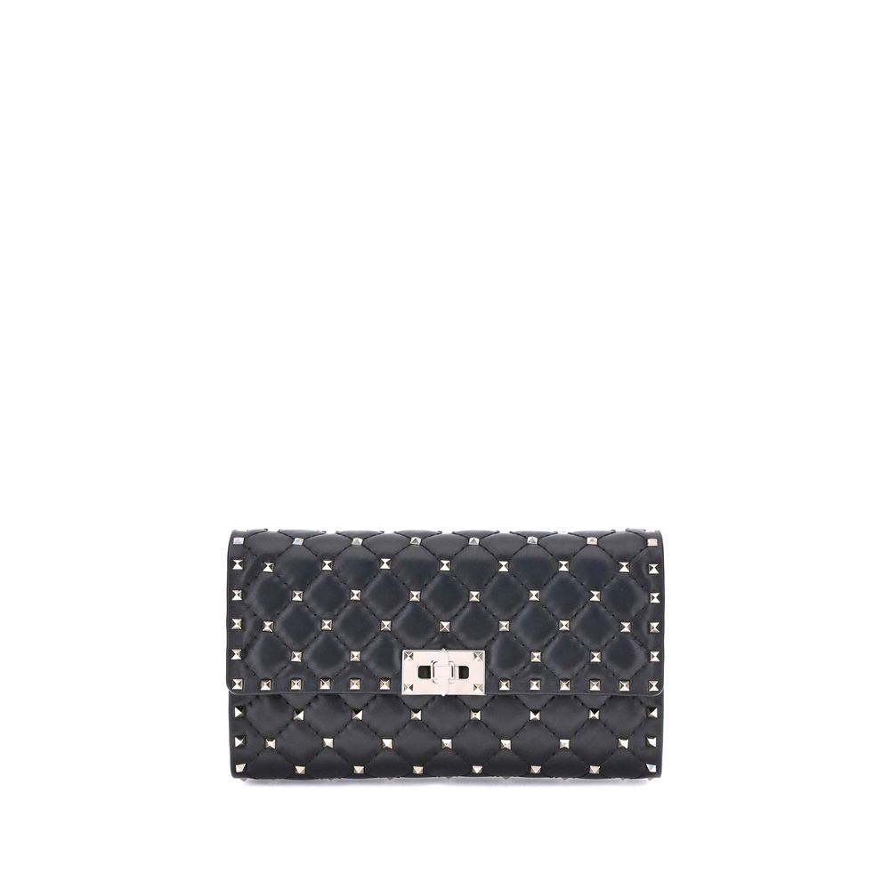 Valentino Garavani Schwarze Lammleder Schultertasche Ovis Aries Aries-1