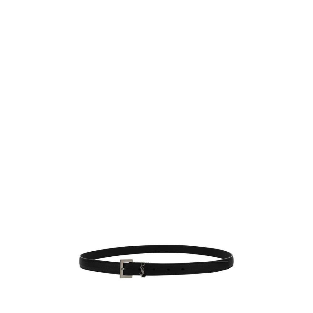 Saint Laurent Black Lambskin Belt Ovis Aries Aries Regular-2