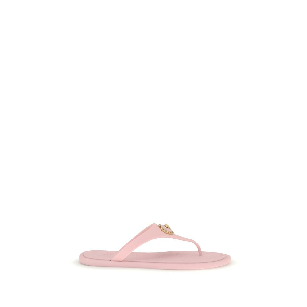 Versace Multicolored Rubber Flip-Flop Sandals