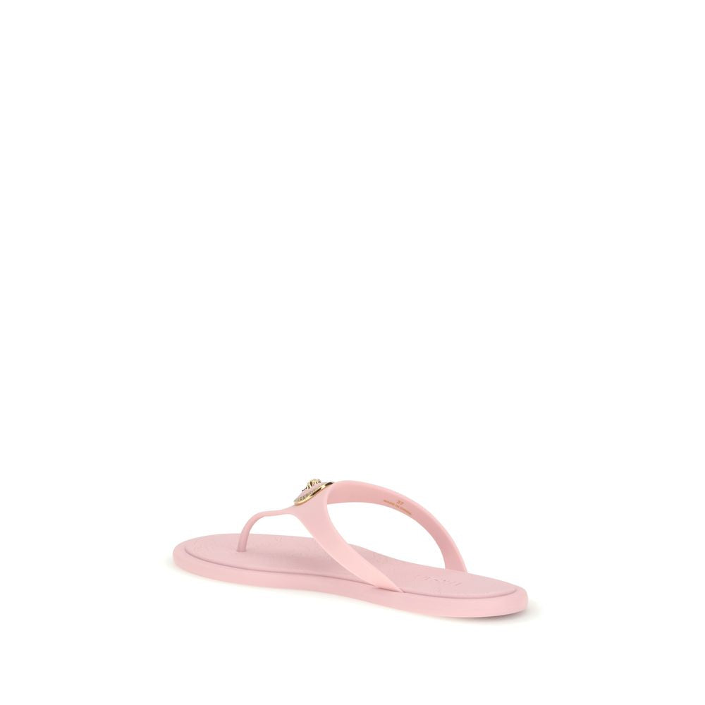 Versace Multicolored Rubber Flip-Flop Sandals-3