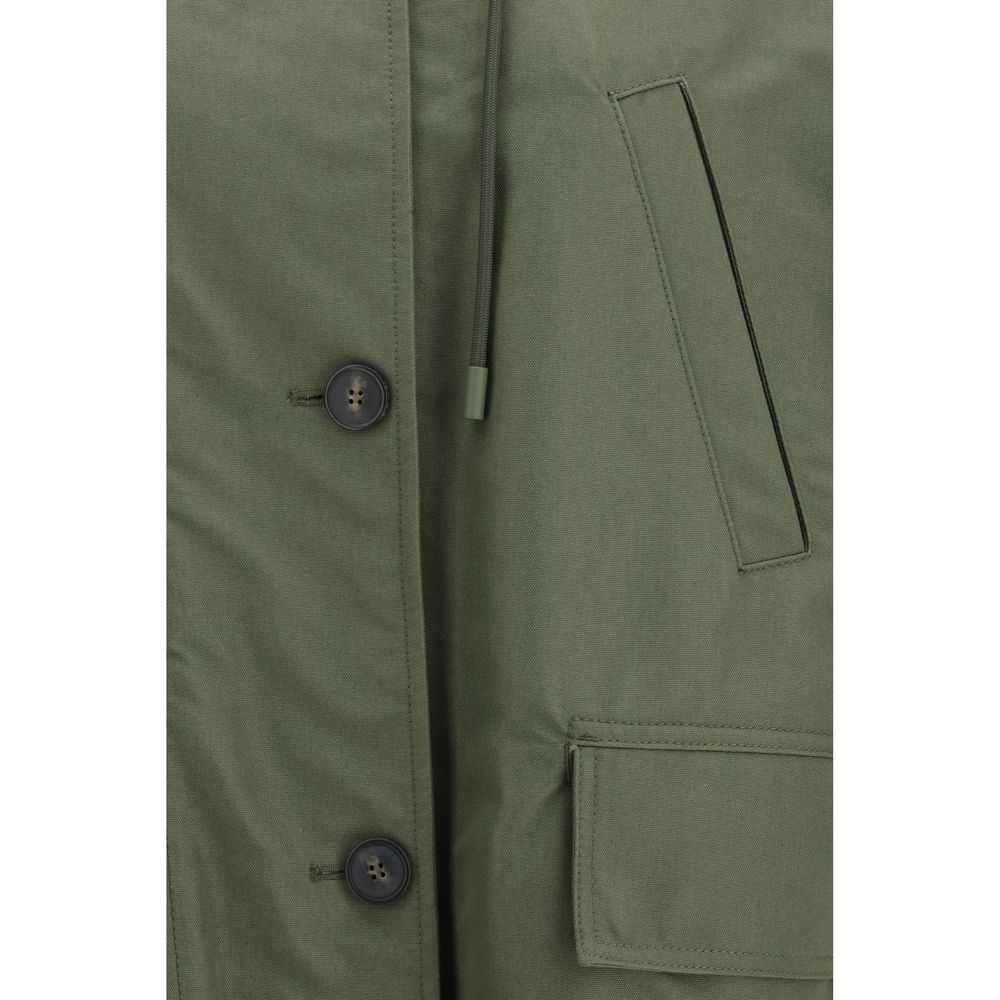 Max Mara Two-tone Cotton Trench Coat-3