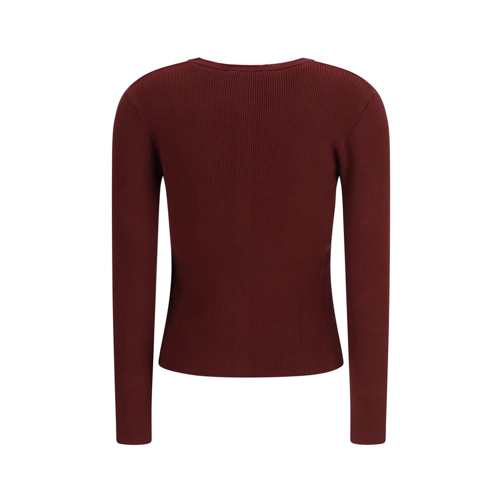 Max Mara Bordeaux viscose sweatshirt-2
