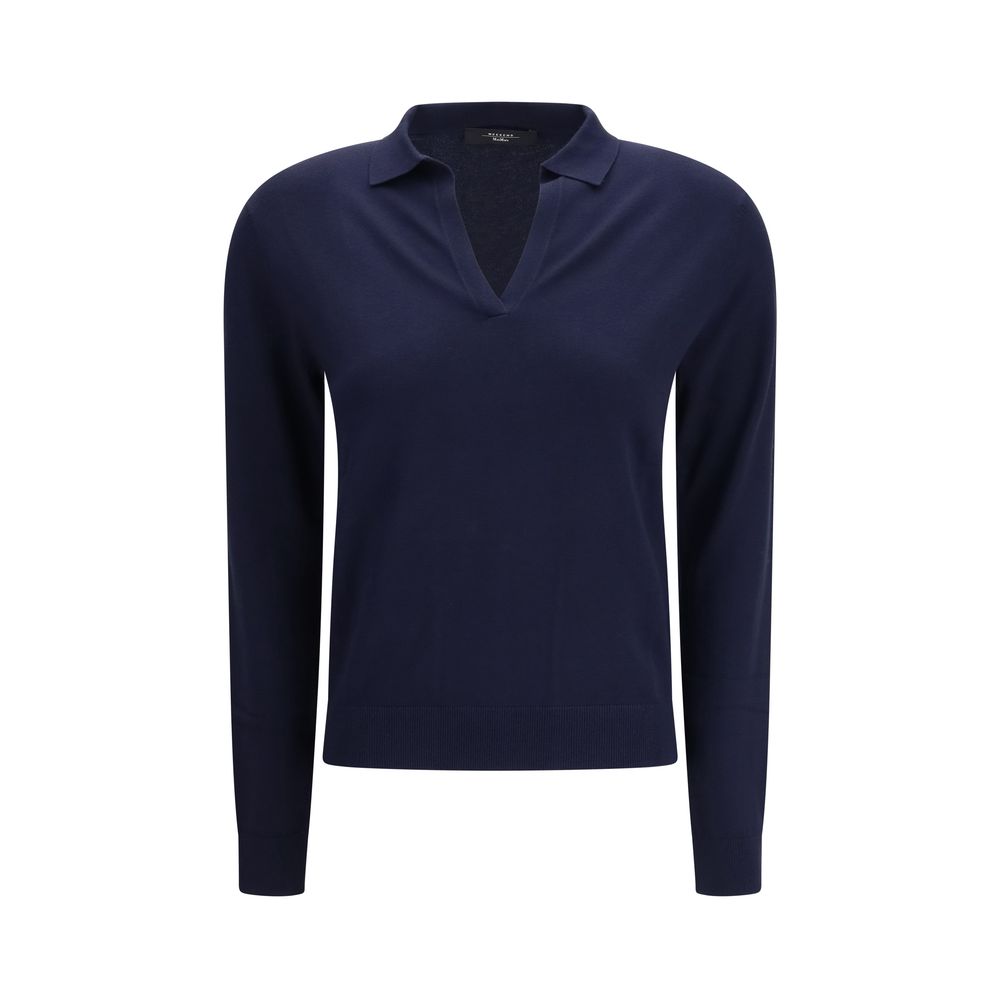 Max Mara blue viscose sweatshirt-1