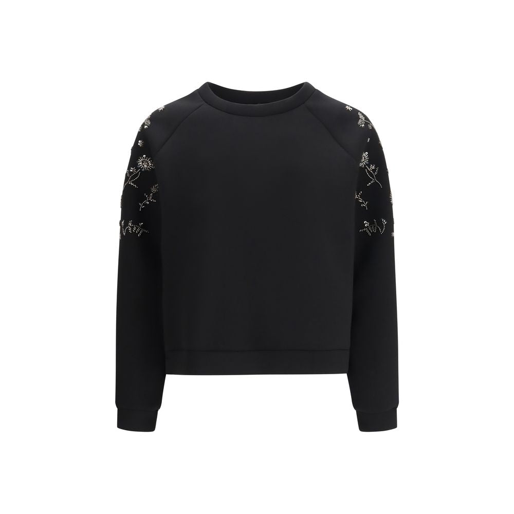 Max Mara Schwarzer Polyester-Sweatshirt-1