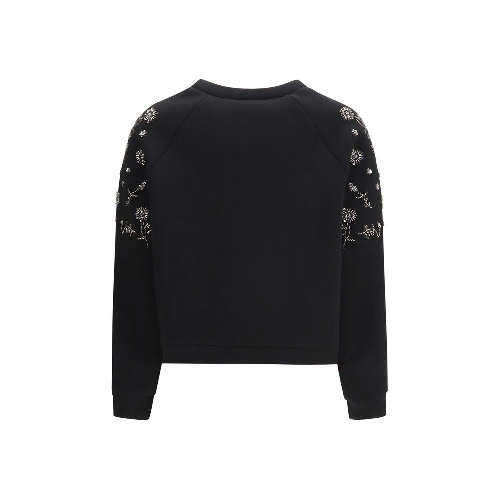 Max Mara Schwarzer Polyester-Sweatshirt-2