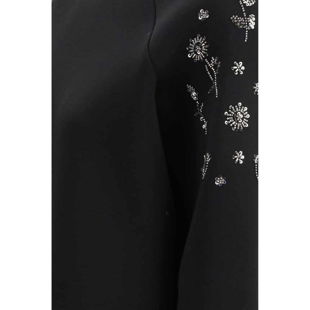 Max Mara Schwarzer Polyester-Sweatshirt-3