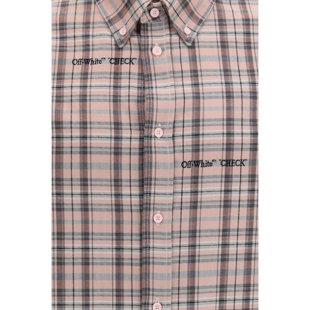 Off-White Mehrfarbiges Hemd aus Baumwolle mit Muster-3