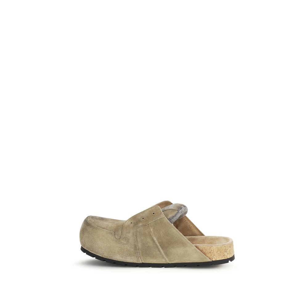 Balenciaga Beige Kalbsleder Bos Taurus Mules-3