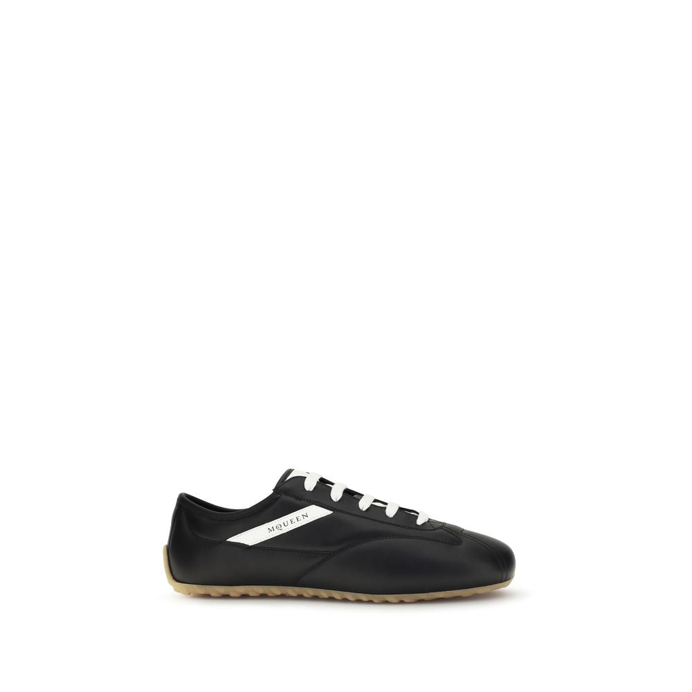 Alexander McQueen Black Calfskin Bos Taurus Low Top Sneakers