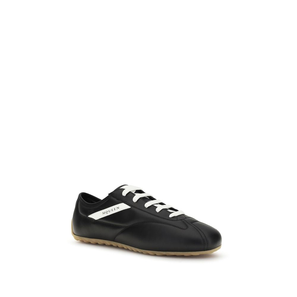 Alexander McQueen Black Calfskin Bos Taurus Low Top Sneakers-2