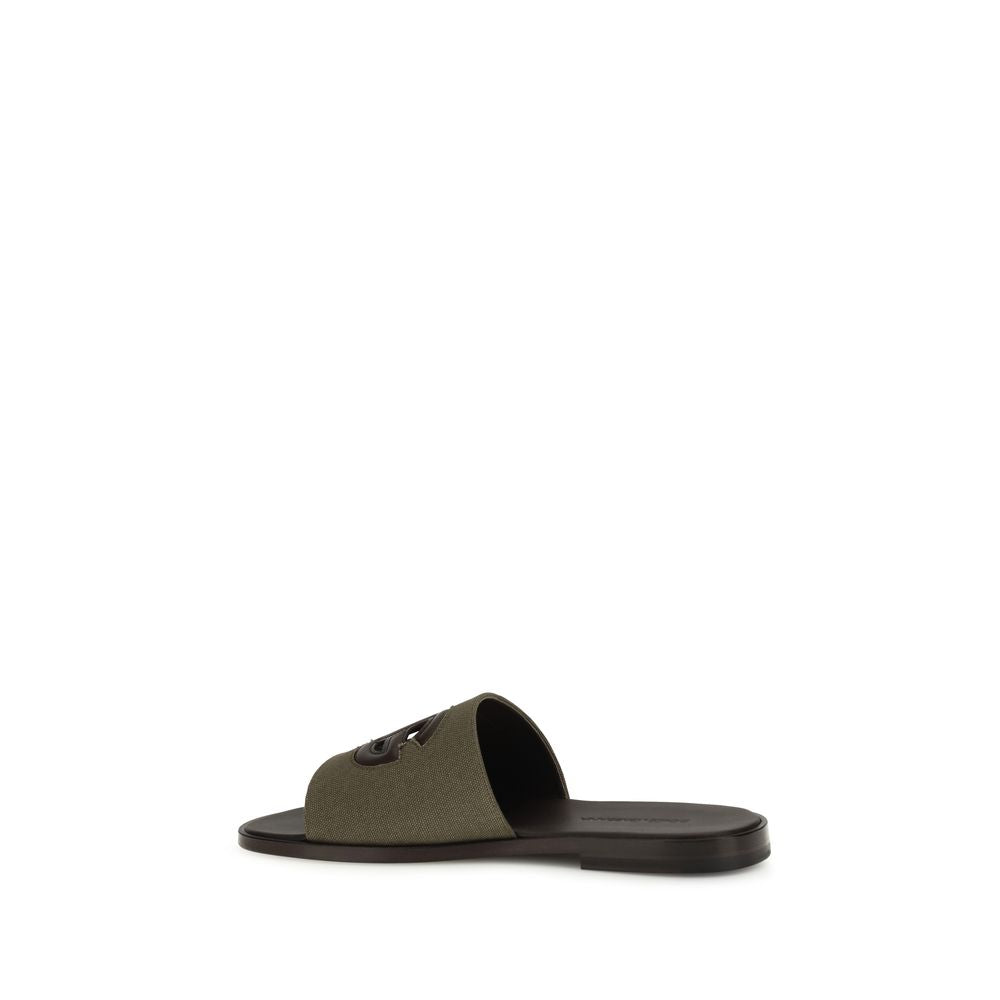 Dolce & Gabbana Two-tone Canvas Sandals-3