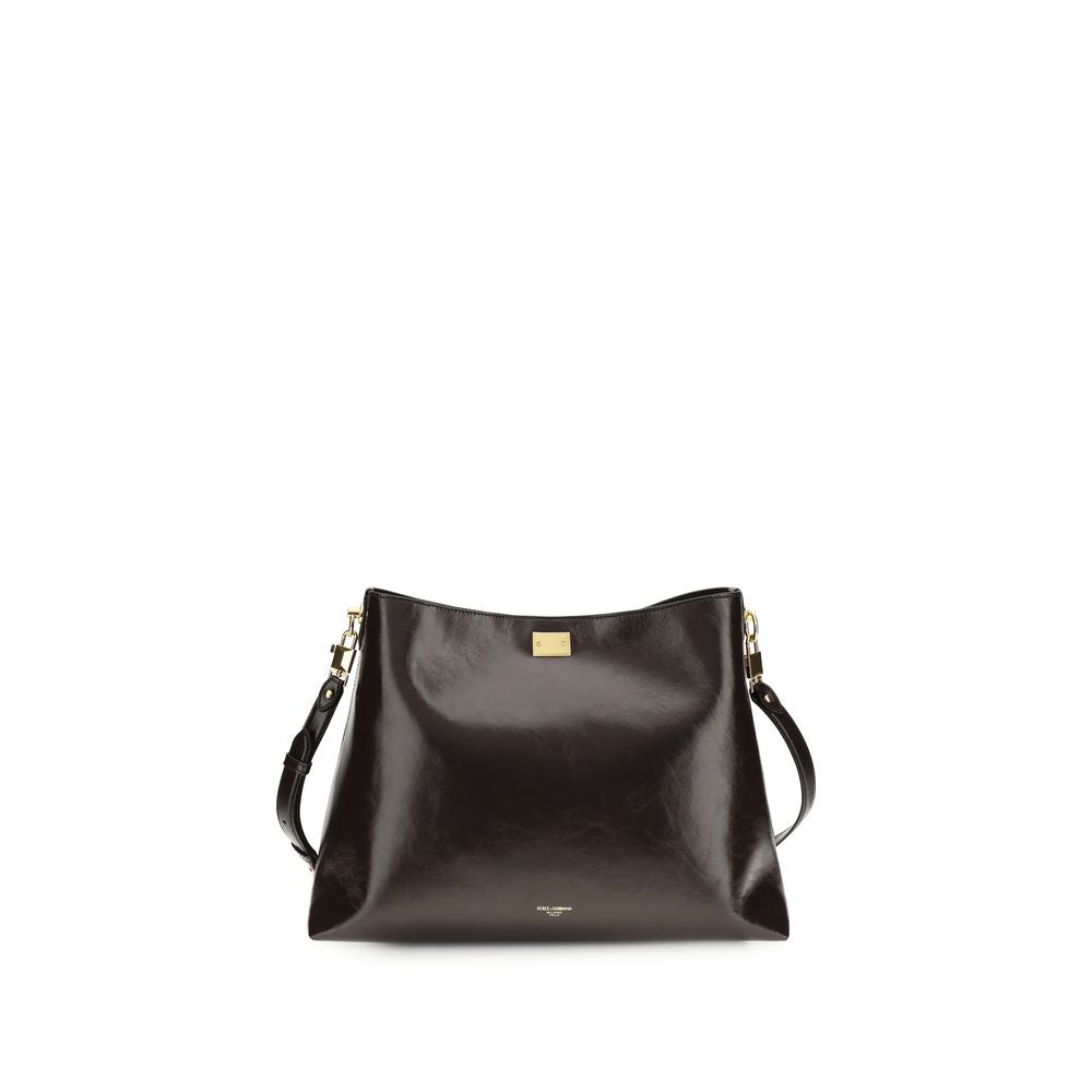 Dolce & Gabbana Brown Calfskin Bos Taurus Shoulder Bag-1