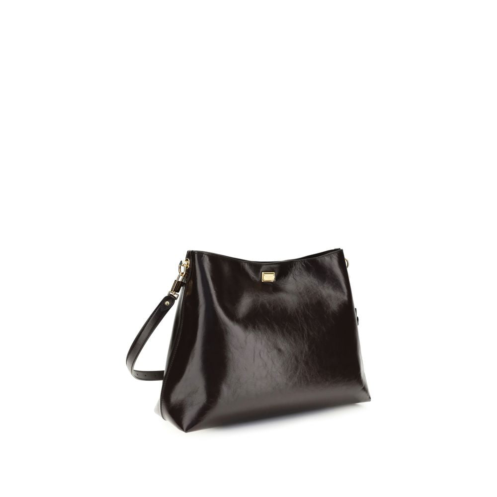 Dolce & Gabbana Brown Calfskin Bos Taurus Shoulder Bag-3