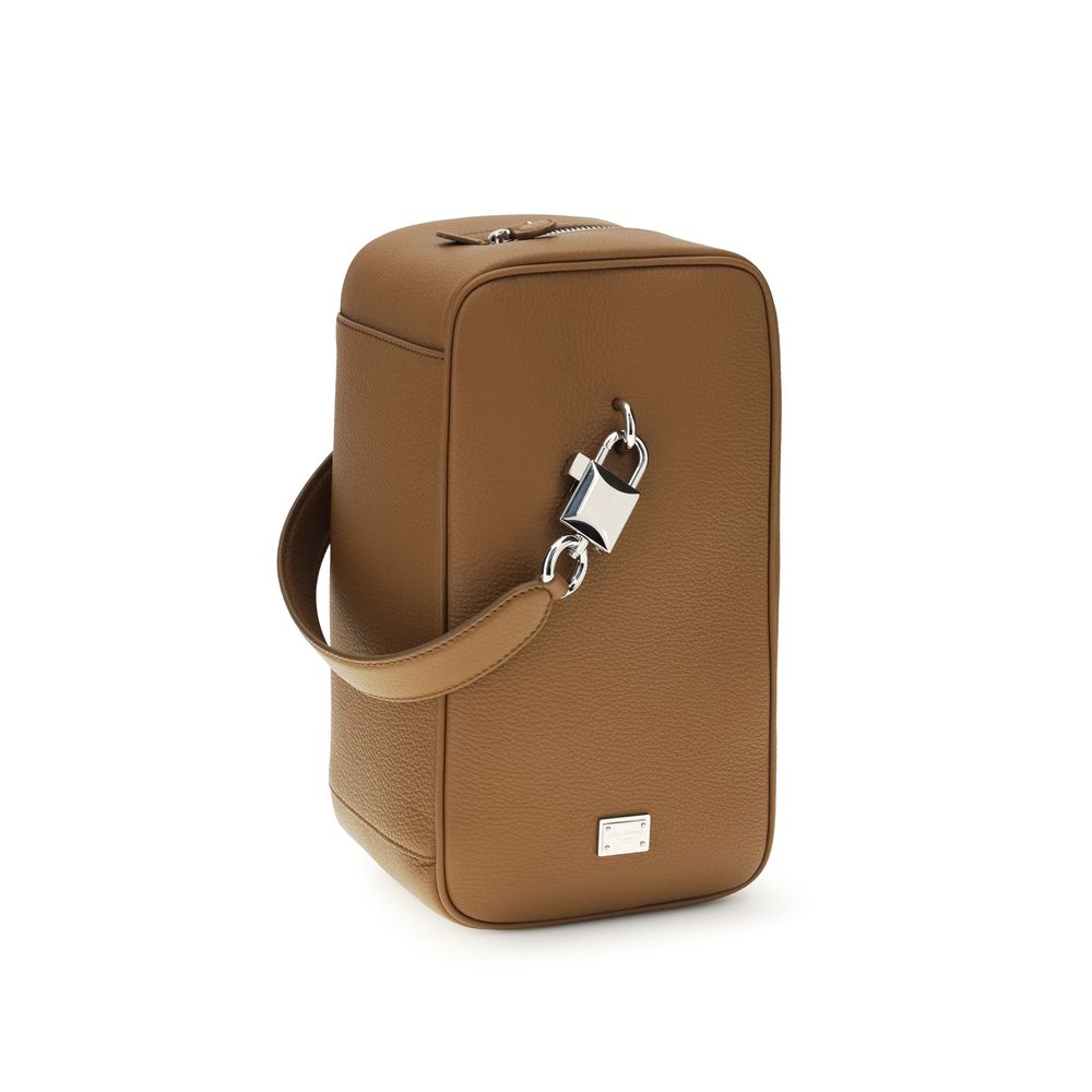 Dolce & Gabbana Brown Calfskin Bos Taurus Handbag-2