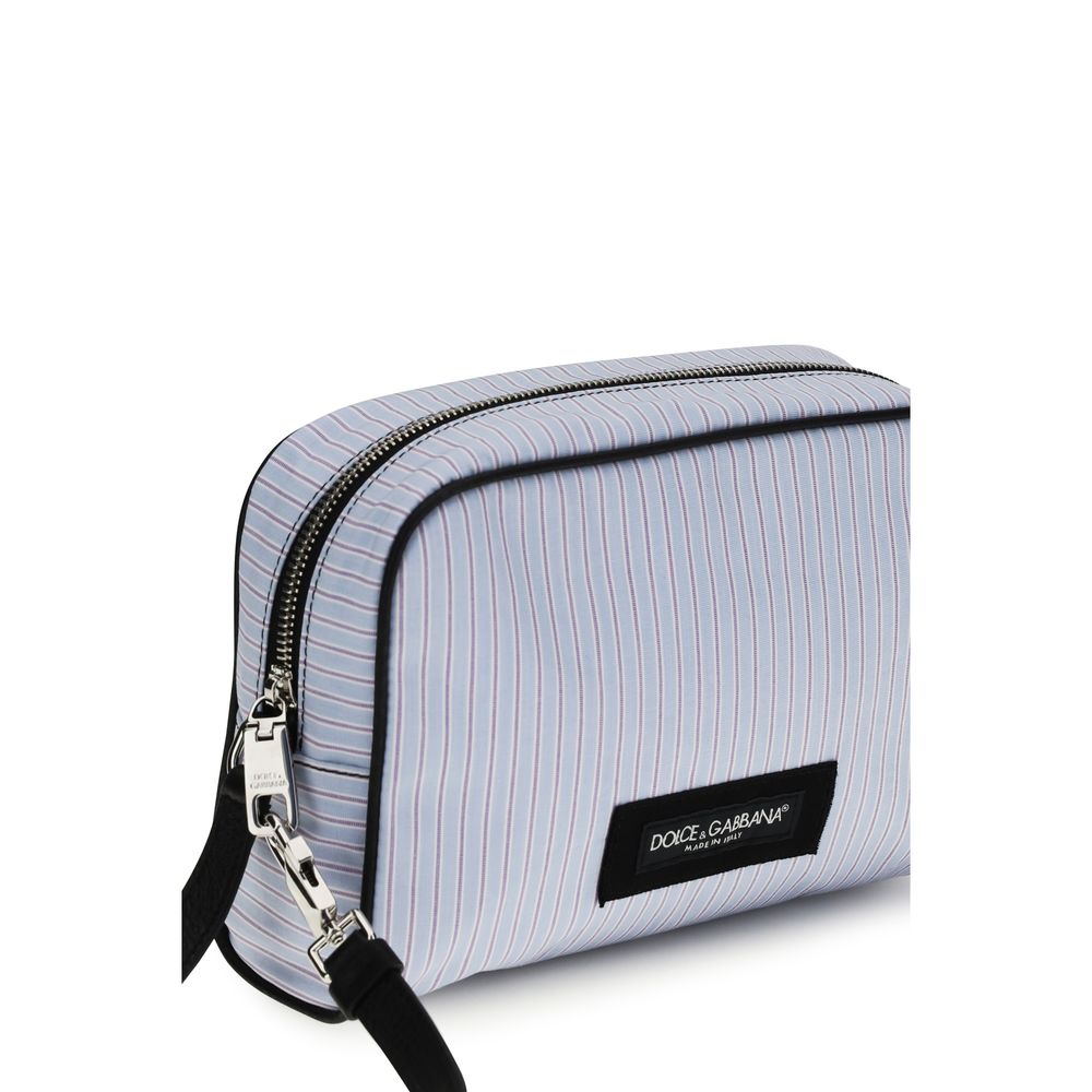 Dolce & Gabbana Blue Cotton Handbag-4