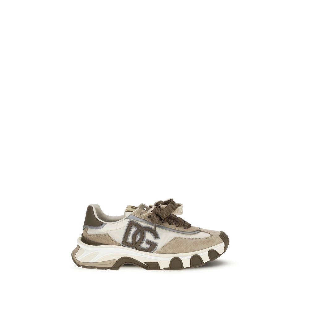 Dolce & Gabbana Multicolor Calf Leather Bos Taurus Athletic Sneakers-1