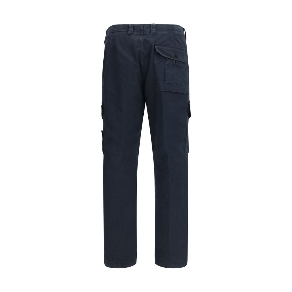 Stone Island blue cotton cargo pants-2