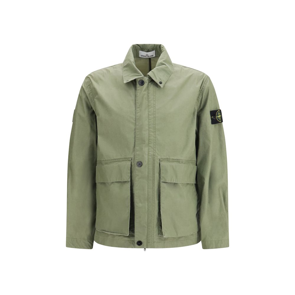 Stone Island Zweifarbiger Polyester-Mantel