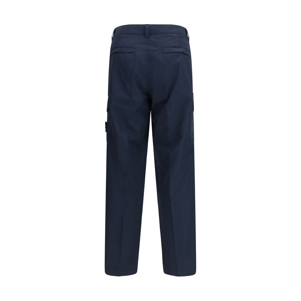 Stone Island blue cotton cargo pants-2